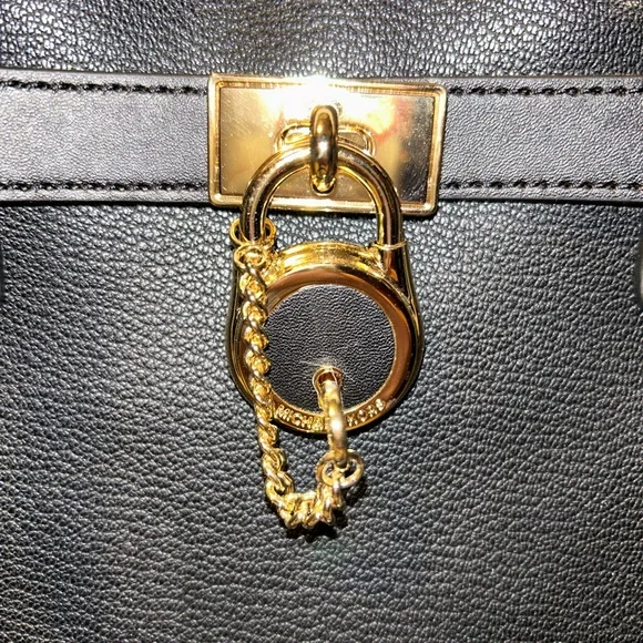 NWOT Michael Kors Hamilton sherling crossbody satchel - Picture 3 of 9